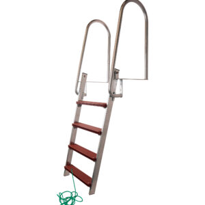 Kuumasinkityt uimaportaat, taittuvat (4 askelmaa)